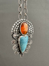 Load image into Gallery viewer, Leland Blue and Orange Kyanite Sacred Heart