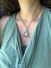 Load image into Gallery viewer, Vintage Swarovski moon and moth prism medallion