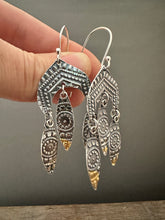 Load image into Gallery viewer, Large Patterned dangle earrings