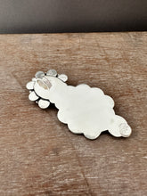 Load image into Gallery viewer, Cloisonné glass enamel with tanzanite and kyanite