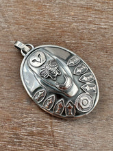 Load image into Gallery viewer, sterling silver owl medallion