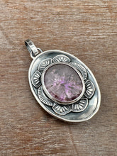 Load image into Gallery viewer, Double sided Jewel owl with cacoxenite