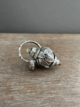 Load image into Gallery viewer, Vintage crystal and citrine dragon egg medallion