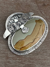 Load image into Gallery viewer, Flying Eagle with Picture Jasper Pendant7