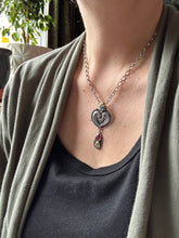 Load image into Gallery viewer, Andesine Sacred Heart pendant