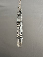 Load image into Gallery viewer, Quartz Crystal and Vintage Swarovski Medallion