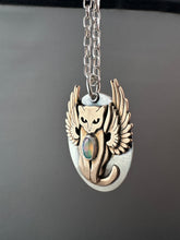Load image into Gallery viewer, Kitty Pet with Wings and an Opal