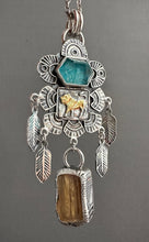 Load image into Gallery viewer, Small Golden Lion with Apatite, and Imperial Tooaz