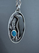 Load image into Gallery viewer, Obsidian crow with an opal