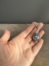 Load image into Gallery viewer, Vintage crystal and citrine dragon egg medallion