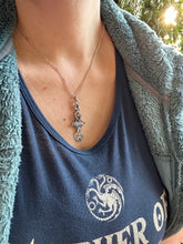 Load image into Gallery viewer, Andesine (red labradorite) pendant