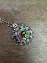 Load image into Gallery viewer, Millefiori glass pendant with moons