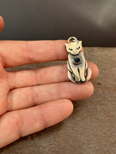 Load image into Gallery viewer, Bronze Kitty pet with Onyx