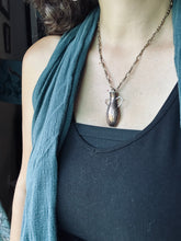Load image into Gallery viewer, Amphora Pendant with etched hand drawing