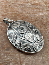 Load image into Gallery viewer, Double sided Jewel owl with hypersthene