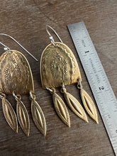 Load image into Gallery viewer, Brass Our Lady of Guadalupe Earrings