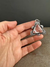 Load image into Gallery viewer, Vintage Swarovski moon and moth prism medallion