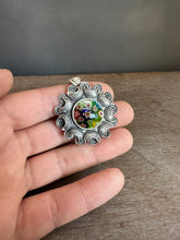 Load image into Gallery viewer, Millefiori glass pendant with moons