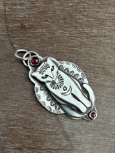 Load image into Gallery viewer, Jewel Cat with Garnets