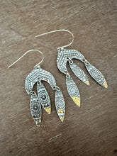 Load image into Gallery viewer, Large Patterned dangle earrings
