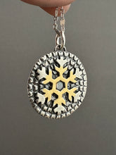 Load image into Gallery viewer, Single Snowflake with Gold