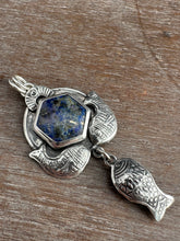 Load image into Gallery viewer, Lapis Lazuli Fish Necklace
