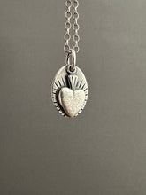 Load image into Gallery viewer, Tiny Silver Sacred Heart