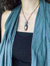 Load image into Gallery viewer, Amphora Pendant with etched bird drawing