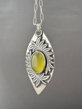 Load image into Gallery viewer, Fern and Vesuvianite pendant