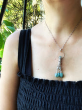 Load image into Gallery viewer, Handmade Apatite crystal Tassel