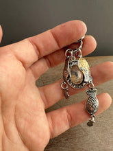 Load image into Gallery viewer, Lodolite Quartz Fish Parable Pendant 1