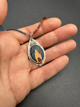 Load image into Gallery viewer, Cloisonné Glass Pendant With a Beaded Necklace