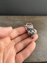 Load image into Gallery viewer, Vintage crystal and citrine dragon egg medallion