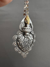 Load image into Gallery viewer, Elaborate Sacred Heart pendant