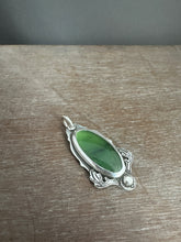 Load image into Gallery viewer, Serpentine and Antler Pendant