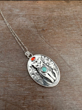 Load image into Gallery viewer, Jewel Cat with Amazonite and Carnelian