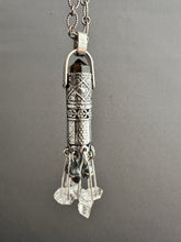 Load image into Gallery viewer, Smokey Quartz Crystal and Herkimer Crystal Medallion