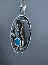 Load image into Gallery viewer, Obsidian crow with an opal