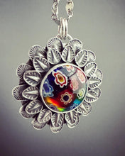 Load image into Gallery viewer, Millefiori glass pendant