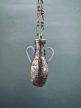 Load image into Gallery viewer, Amphora Pendant with etched hand drawing 3