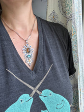 Load image into Gallery viewer, Elaborate kyanite pendant