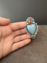 Load image into Gallery viewer, Leland Blue and Orange Kyanite Sacred Heart