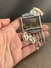 Load image into Gallery viewer, Golden Raven Brooch/Pendant