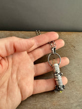 Load image into Gallery viewer, Smokey Quartz Crystal and Vintage Swarovski Medallion