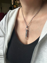 Load image into Gallery viewer, Quartz Crystal and Vintage Swarovski Medallion