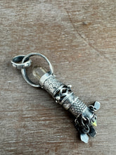 Load image into Gallery viewer, Smokey Quartz Crystal and Vintage Swarovski Medallion