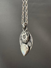 Load image into Gallery viewer, Carved moonstone medallion