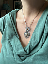 Load image into Gallery viewer, Pudding Stone and Agate Sacred Heart