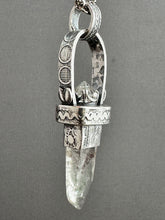 Load image into Gallery viewer, Quartz Crystal and Vintage Swarovski Medallion