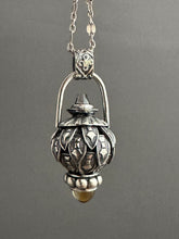 Load image into Gallery viewer, Vintage crystal and citrine dragon egg medallion